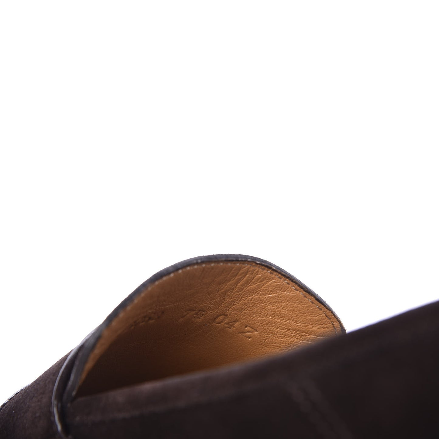Suede Mens Driver Queen Loafers 7.5 Cocoa