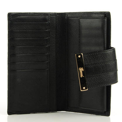 Gucci Guccissima Ladies Web Long Wallet Black 5 of 7