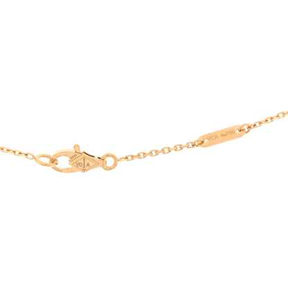 Van Cleef & Arpels 18K Yellow Gold Diamond Mini Frivole Pendant Necklace 4 of 5
