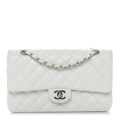 Chanel Caviar Quilted Medium Double Flap White 1 of 7