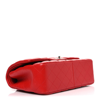 Chanel Lambskin Quilted Jumbo Double Flap Red 3 of 9