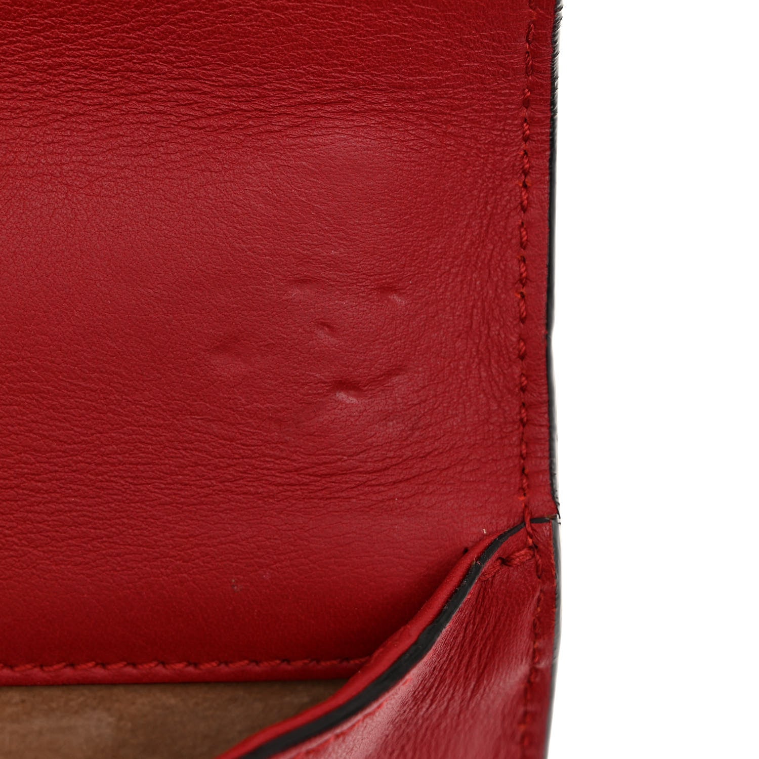 Gucci Calfskin Studded Small Padlock Shoulder Bag Hibiscus Red 12 of 21