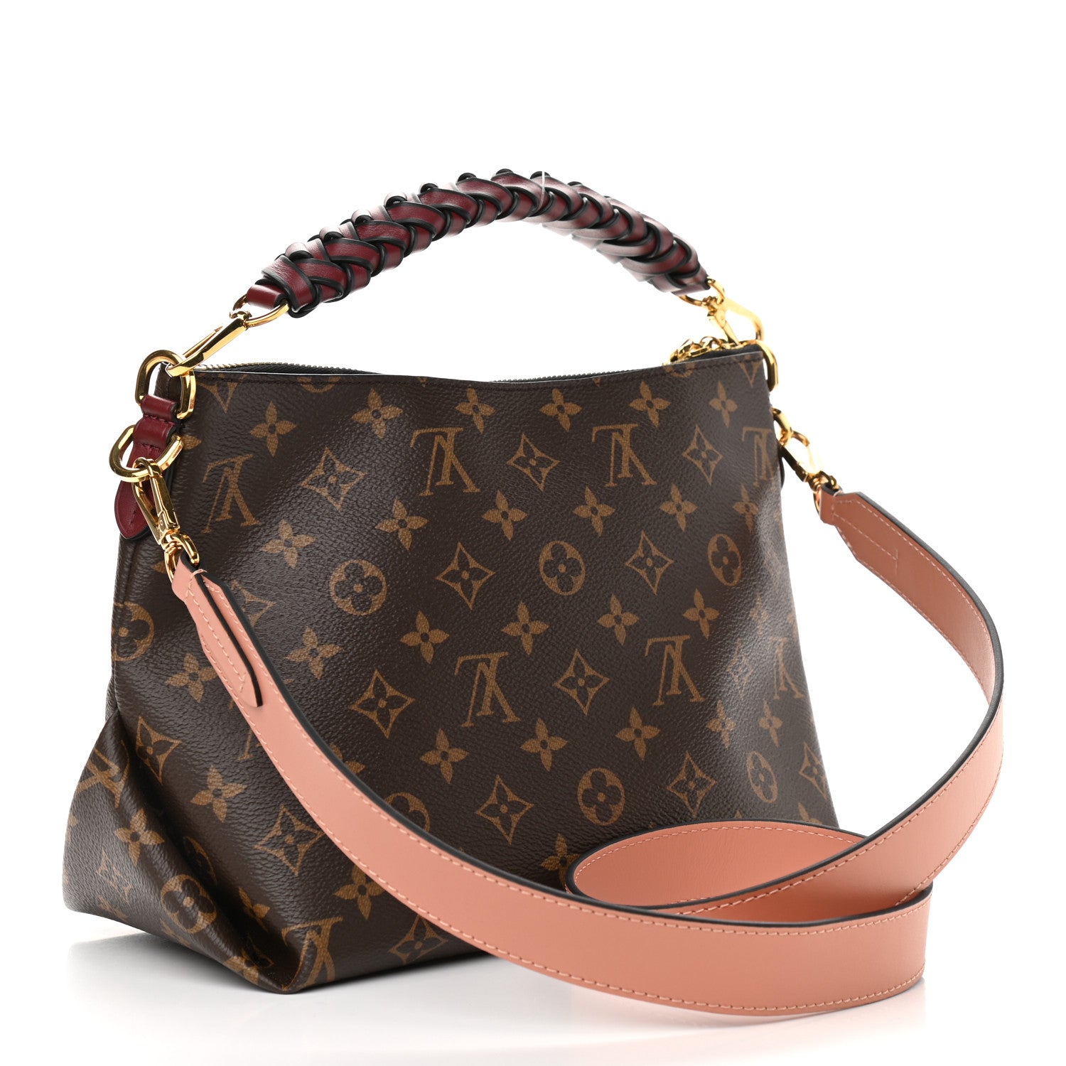 Louis Vuitton Monogram Beaubourg Hobo Mini Bordeaux Red Peach Safran Blue Jean Blue 3 of 9