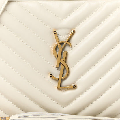 Saint Laurent Calfskin Matelasse Monogram Lou Camera Bag Crema Soft 8 of 11