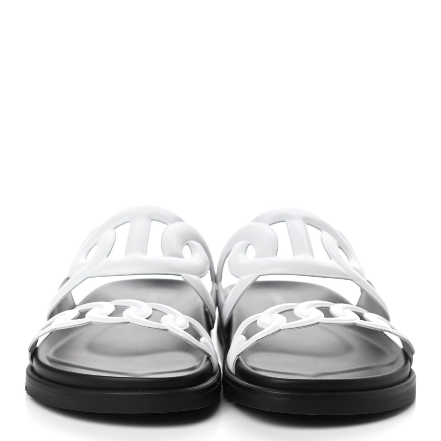 Hermes Nappa Extra Sandals 38.5 White 2 of 8