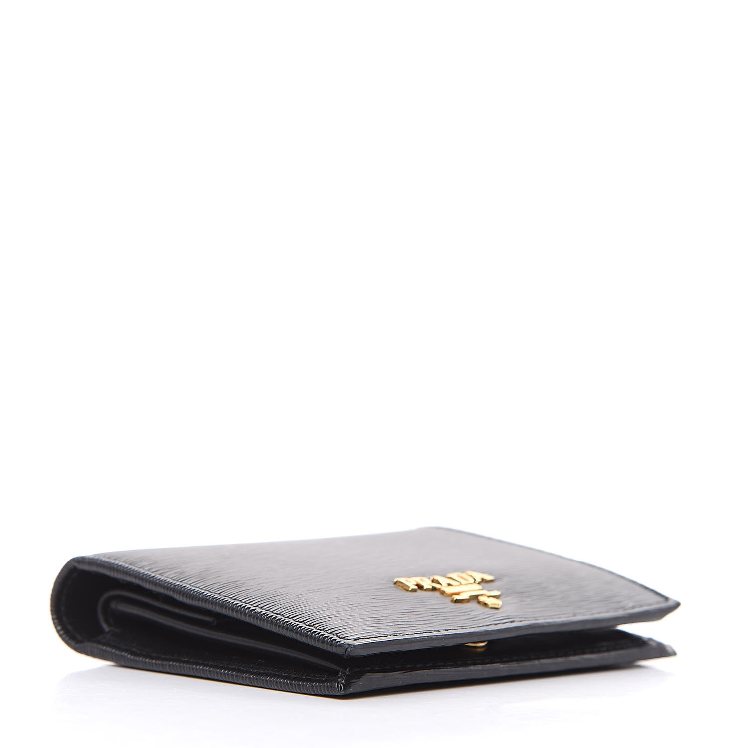 Prada Vitello Move Bi-Fold Wallet Black 4 of 8