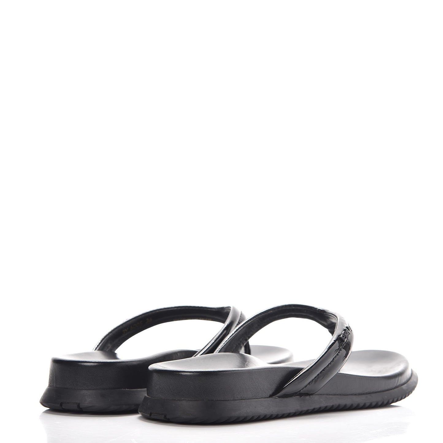 Vernice Soft Thong Sandals 36 Black
