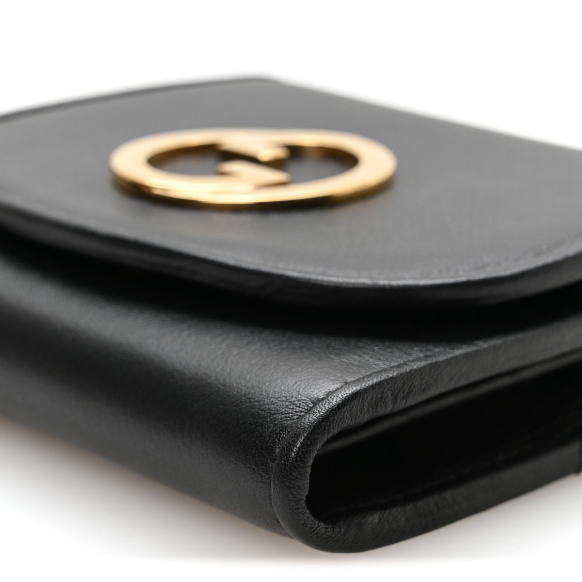 Gucci Roxy Calfskin Medium Blondie Chain Wallet Black 10 of 10