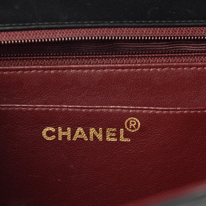 Chanel Lambskin Quilted XL Jumbo Single Flap Black 6 of 14