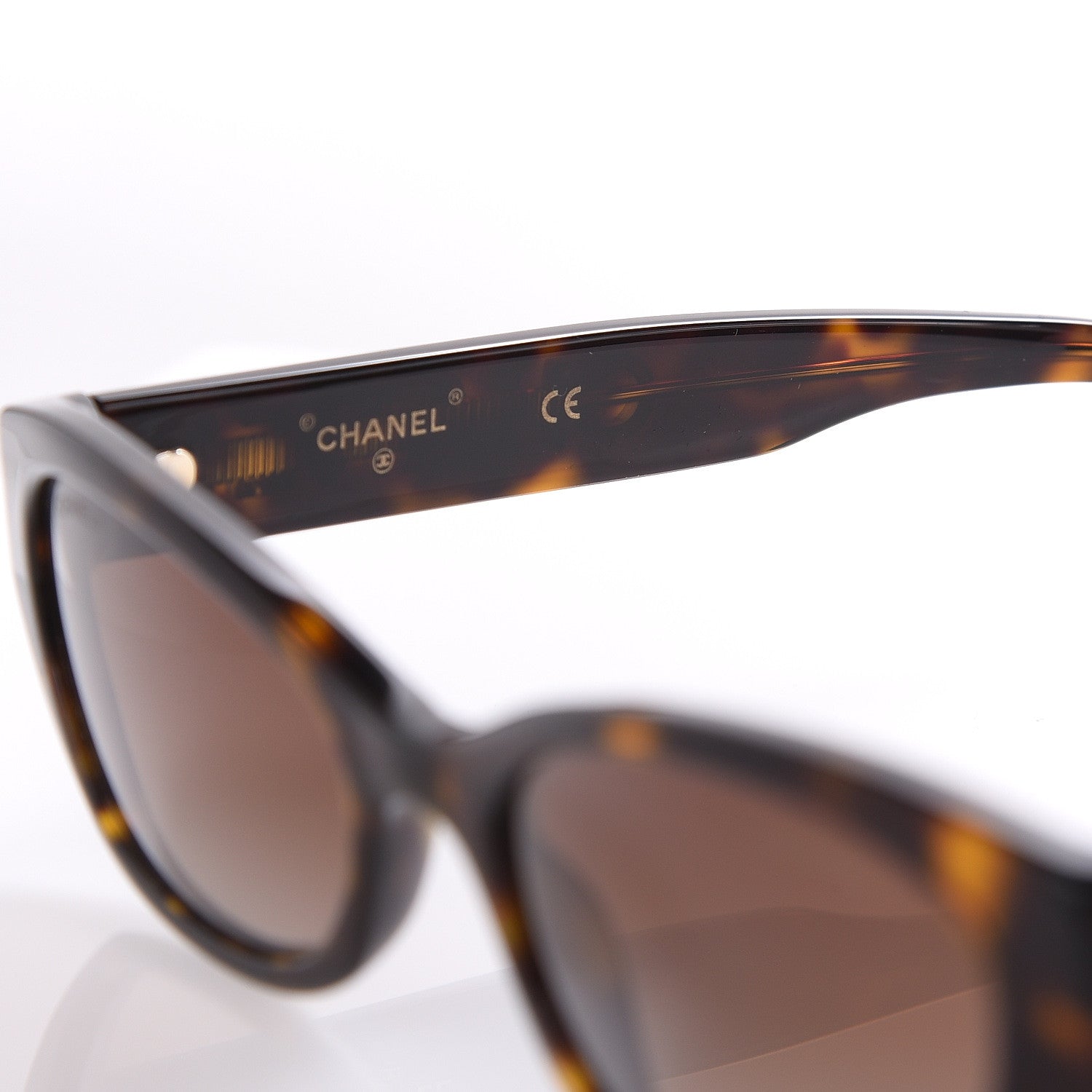 Chanel Rectangle Sunglasses A71280 Dark Tortoise Brown 6 of 7