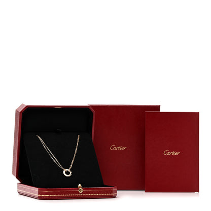Cartier 18K Yellow Gold 2 Diamond LOVE Necklace 4 of 4