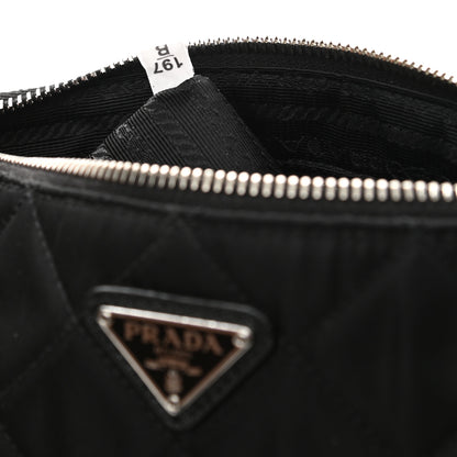 Prada Nylon Tessuto Impuntu Quilted Crossbody Bag Black 7 of 10