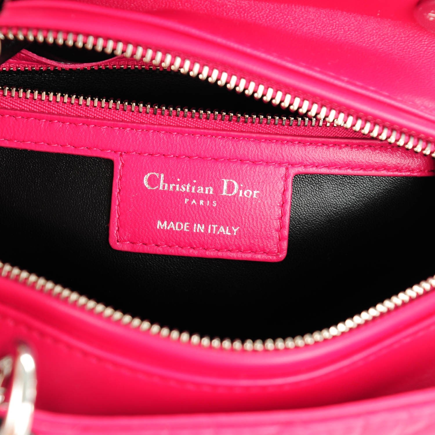 Christian Dior Lambskin Cannage Medium Tri-Color Lady Dior Pink 6 of 7