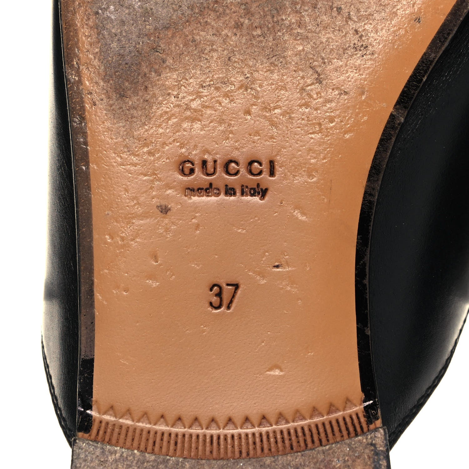 Gucci Calfskin Womens Princetown Slippers 37 Black 6 of 9