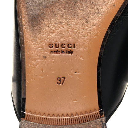 Gucci Calfskin Womens Princetown Slippers 37 Black 6 of 9