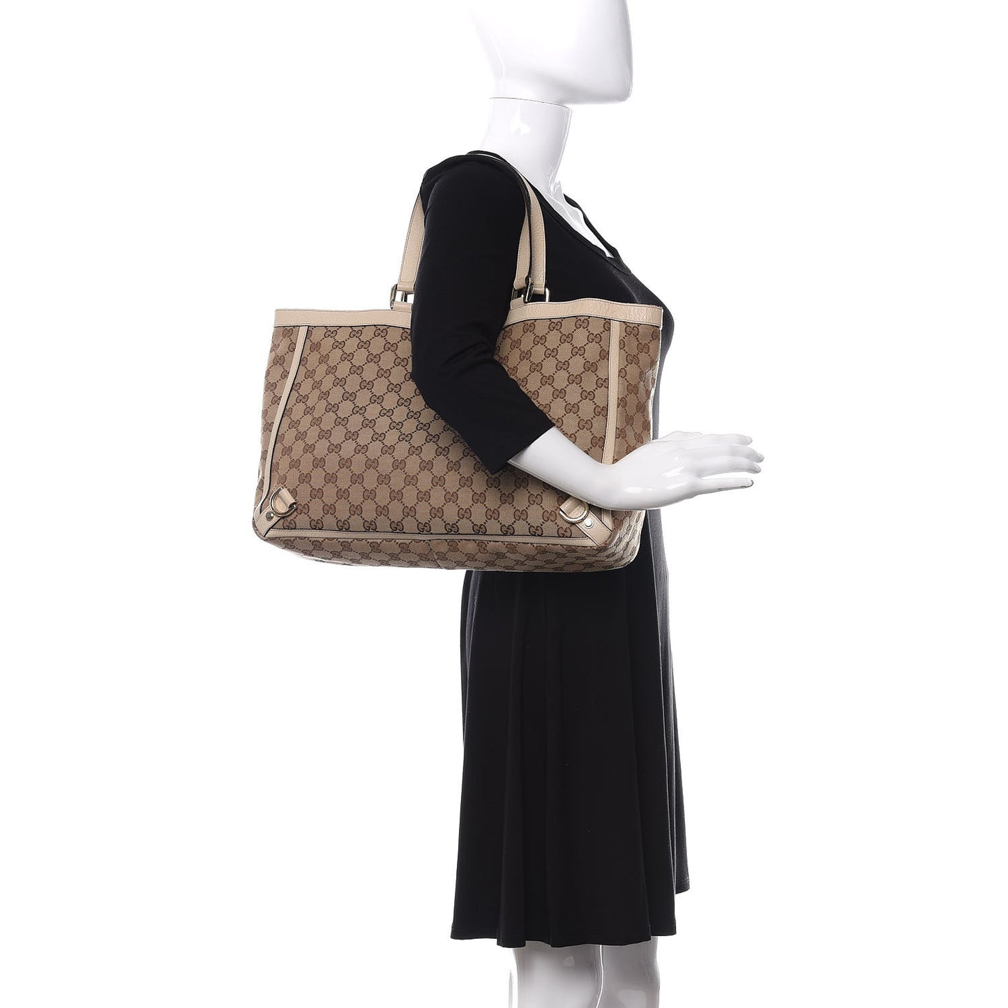 Monogram Large Abbey Tote Off White