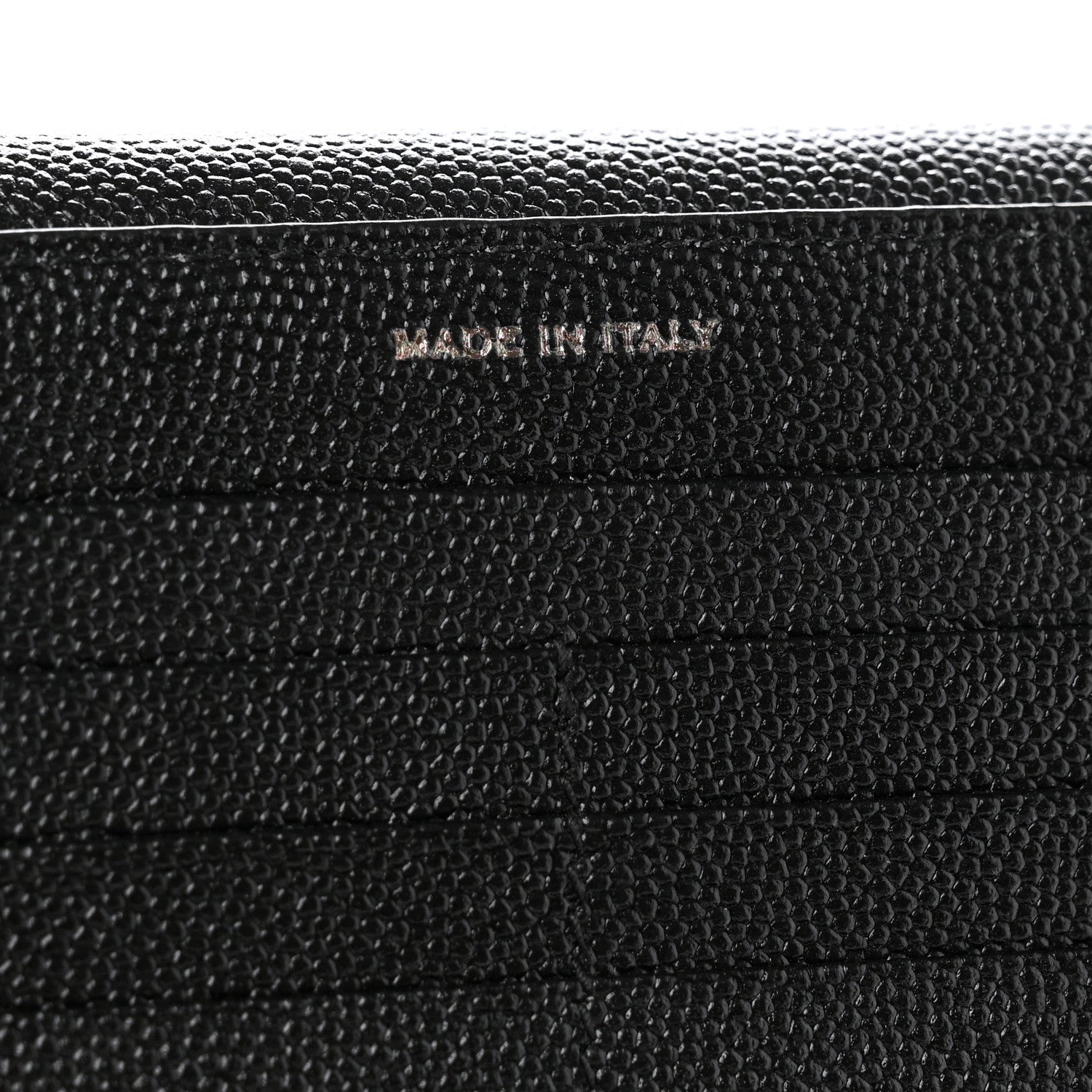 Saint Laurent Grain De Poudre Monogram Uptown Wallet Black 7 of 7