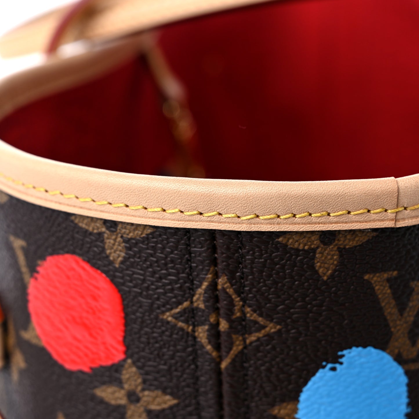 LV X YK Monogram Dots Neverfull MM