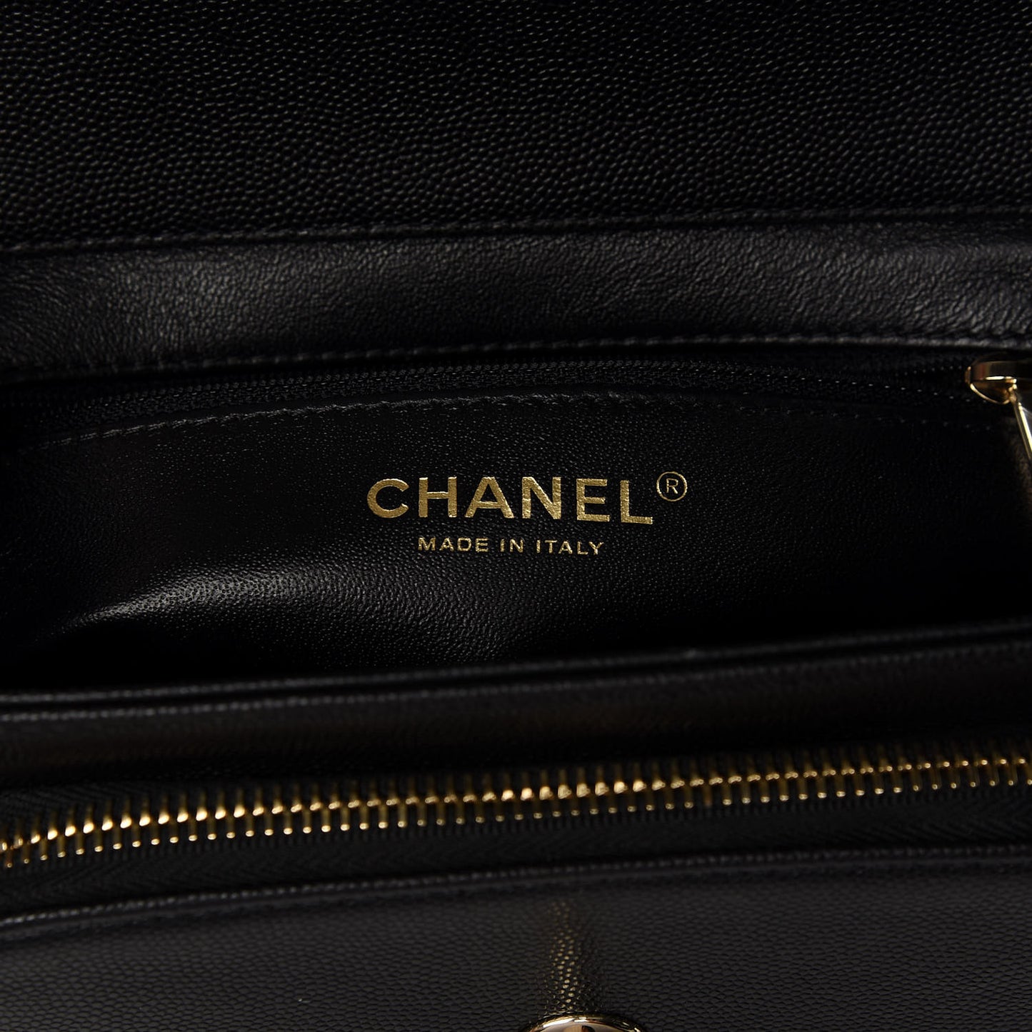 Caviar Quilted Small Business Affinity Flap Black