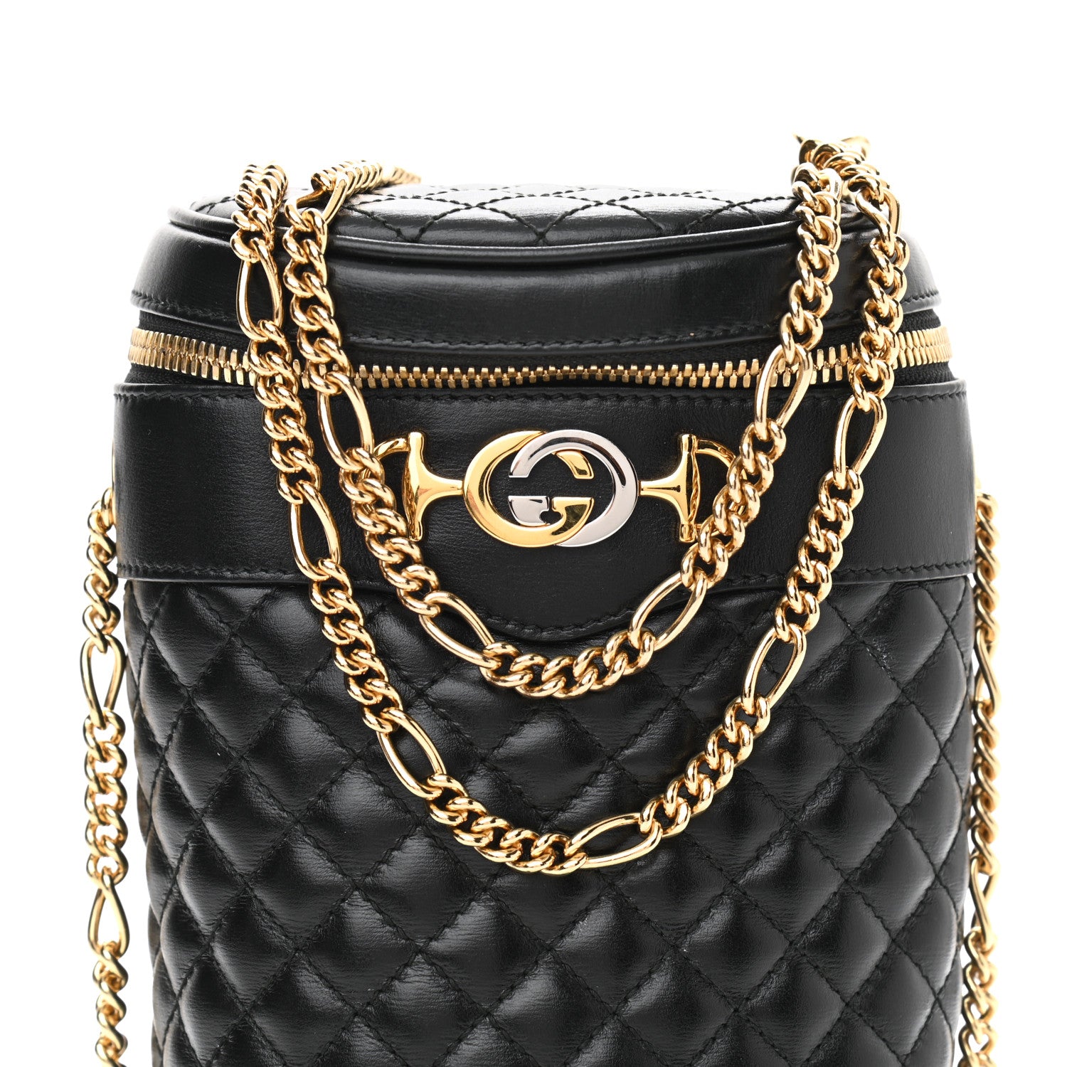 Gucci Calfskin Trapuntata Zumi Belt Bag Black 8 of 10