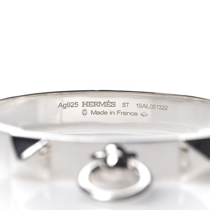 Hermes Sterling Silver PM Collier De Chien Bracelet ST 3 of 7