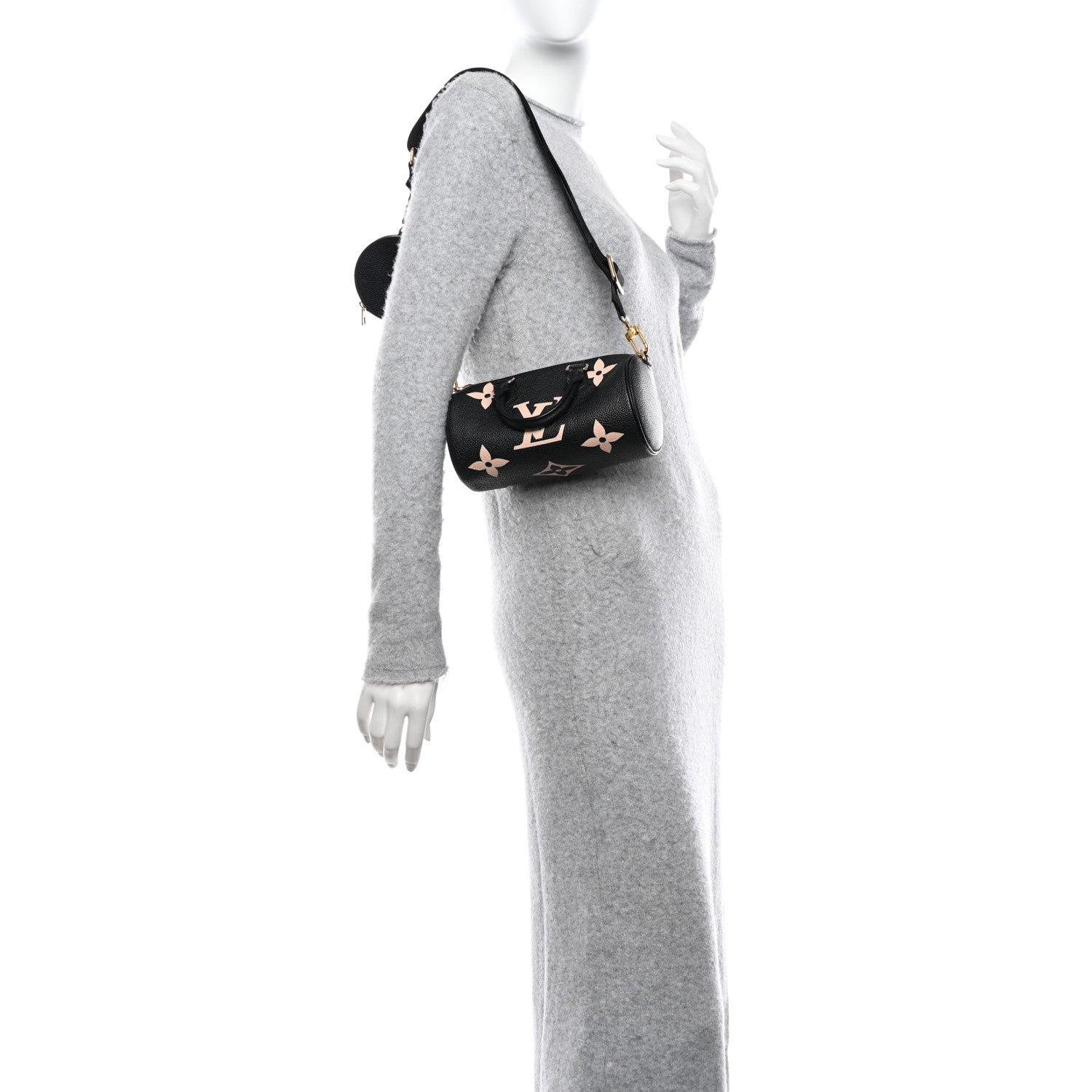 Louis Vuitton Empreinte Monogram Giant Papillon BB Black Beige 2 of 9