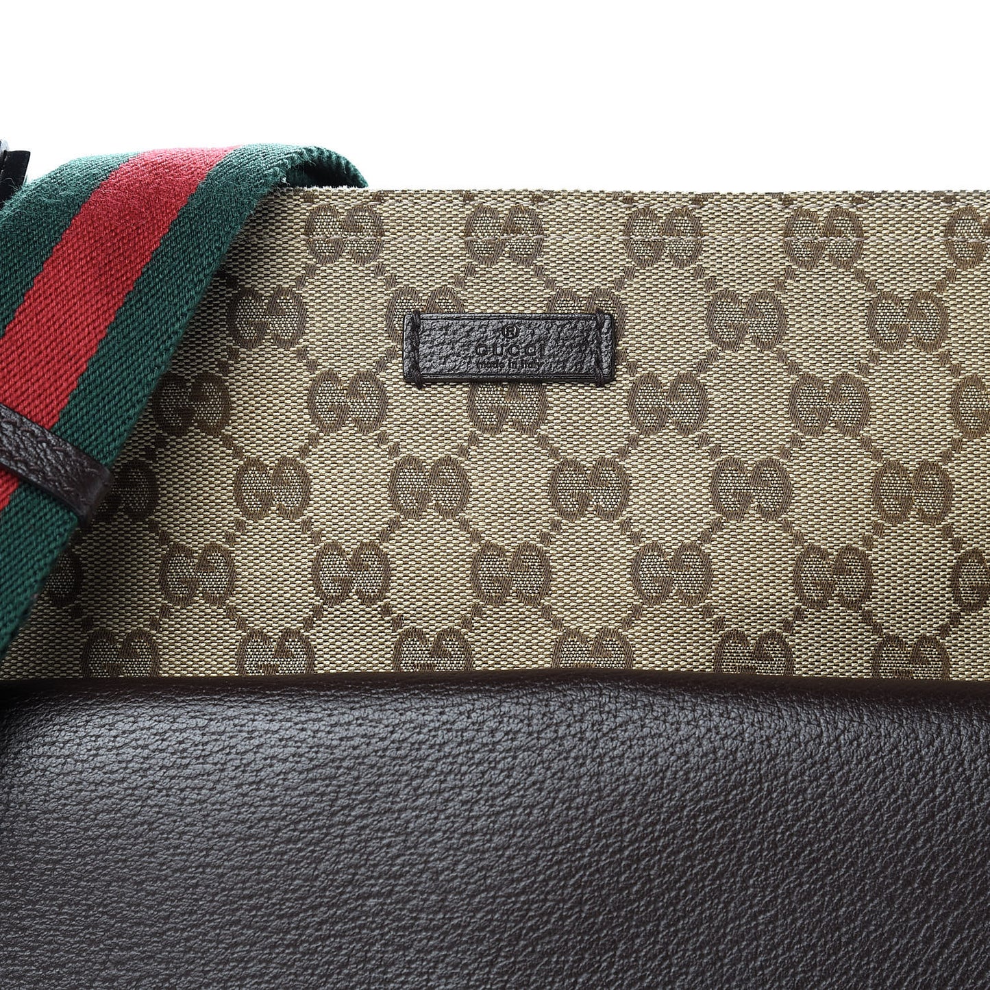 Monogram Signature Web Small Messenger Brown