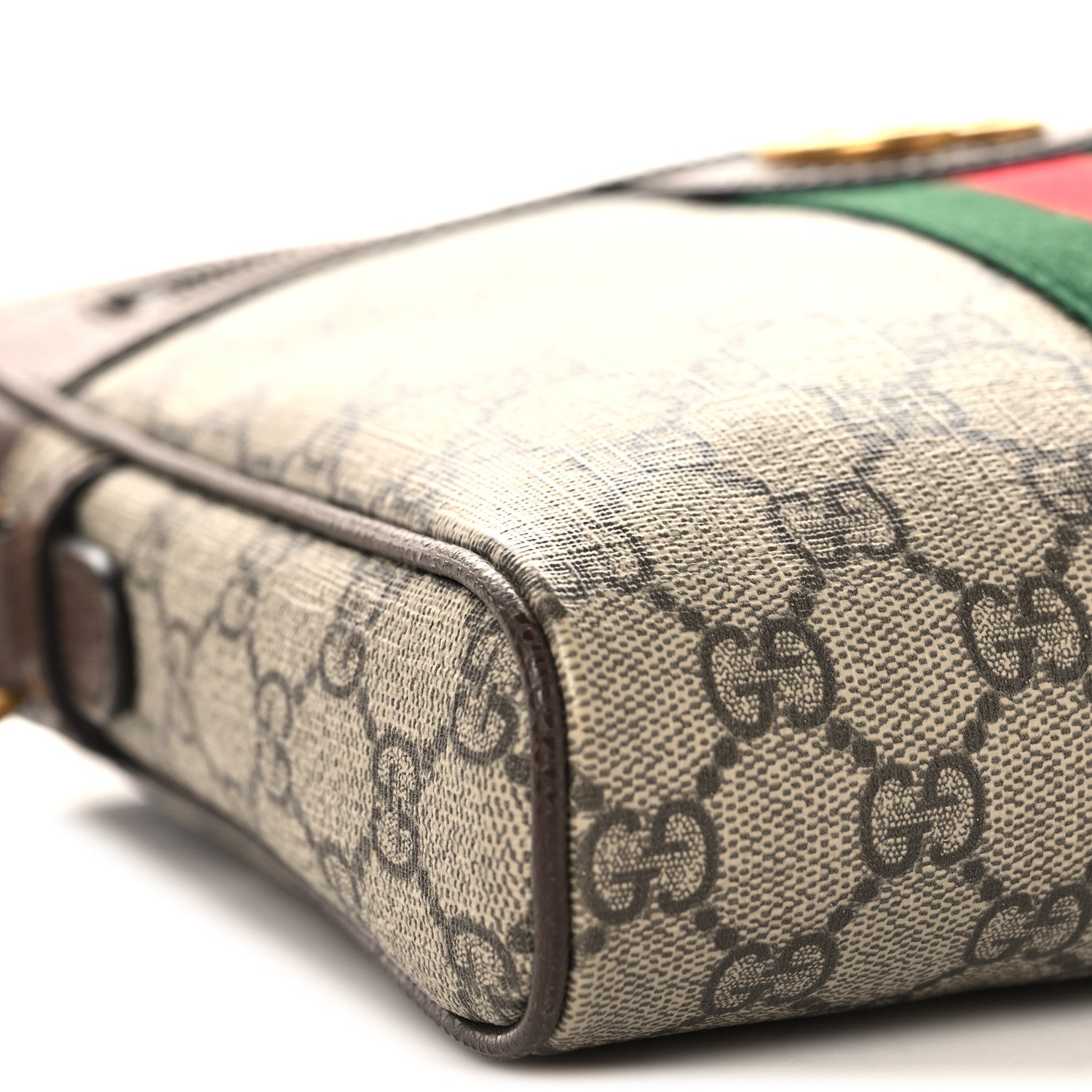 Gucci GG Supreme Monogram Web Small Ophidia Messenger Bag Brown 9 of 11