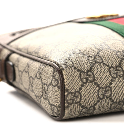 Gucci GG Supreme Monogram Web Small Ophidia Messenger Bag Brown 9 of 11