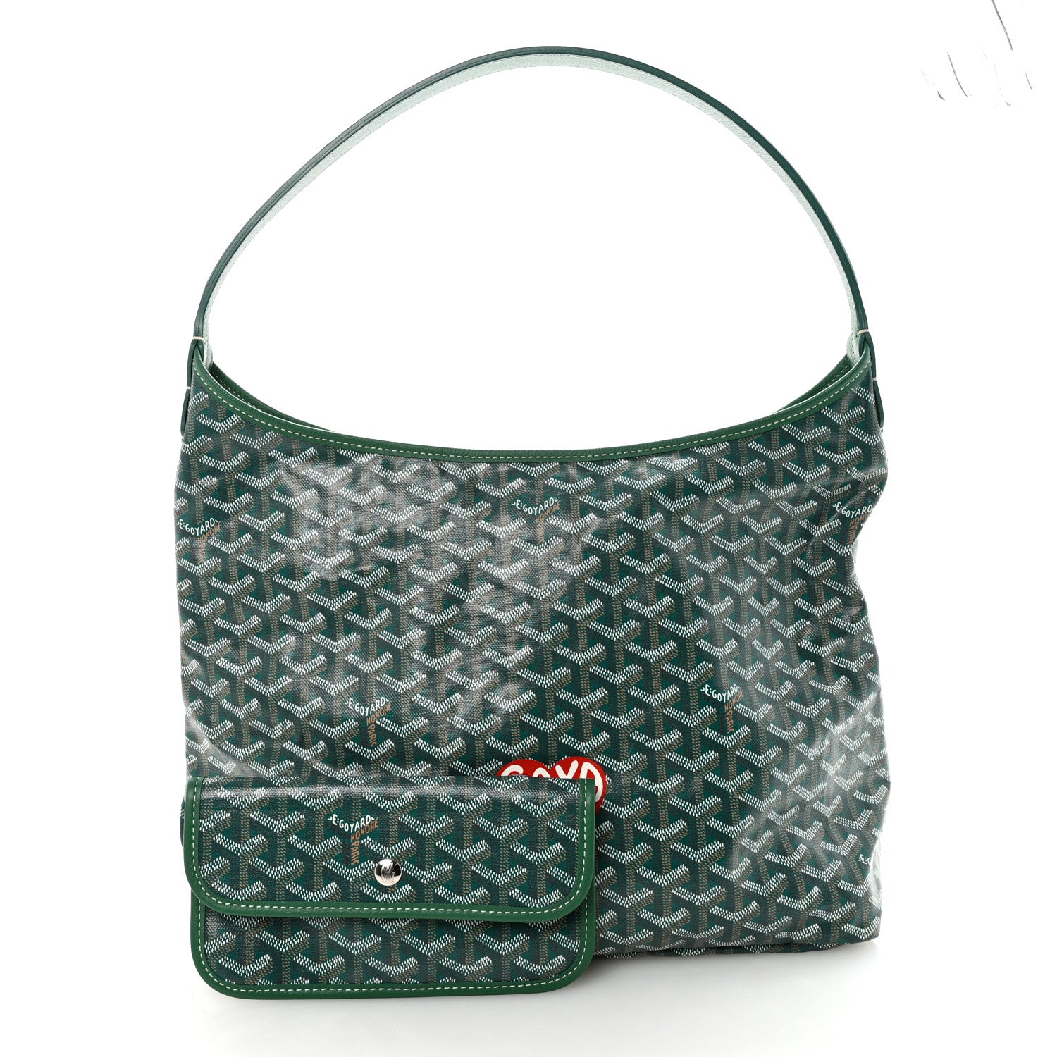 Goyard Goyardine Coeur Boheme Hobo Green 3 of 9