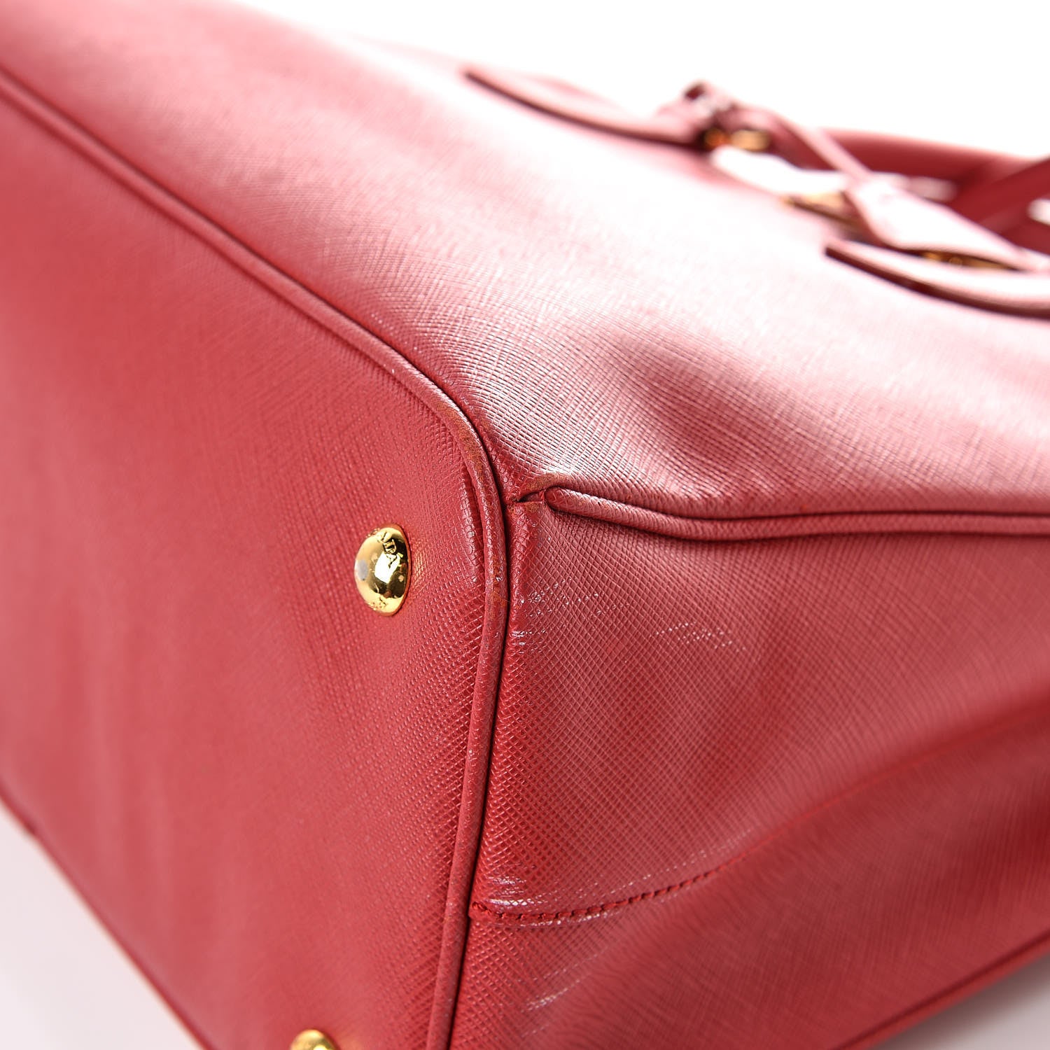 Prada Saffiano Lux Medium Tote Fuoco 11 of 14