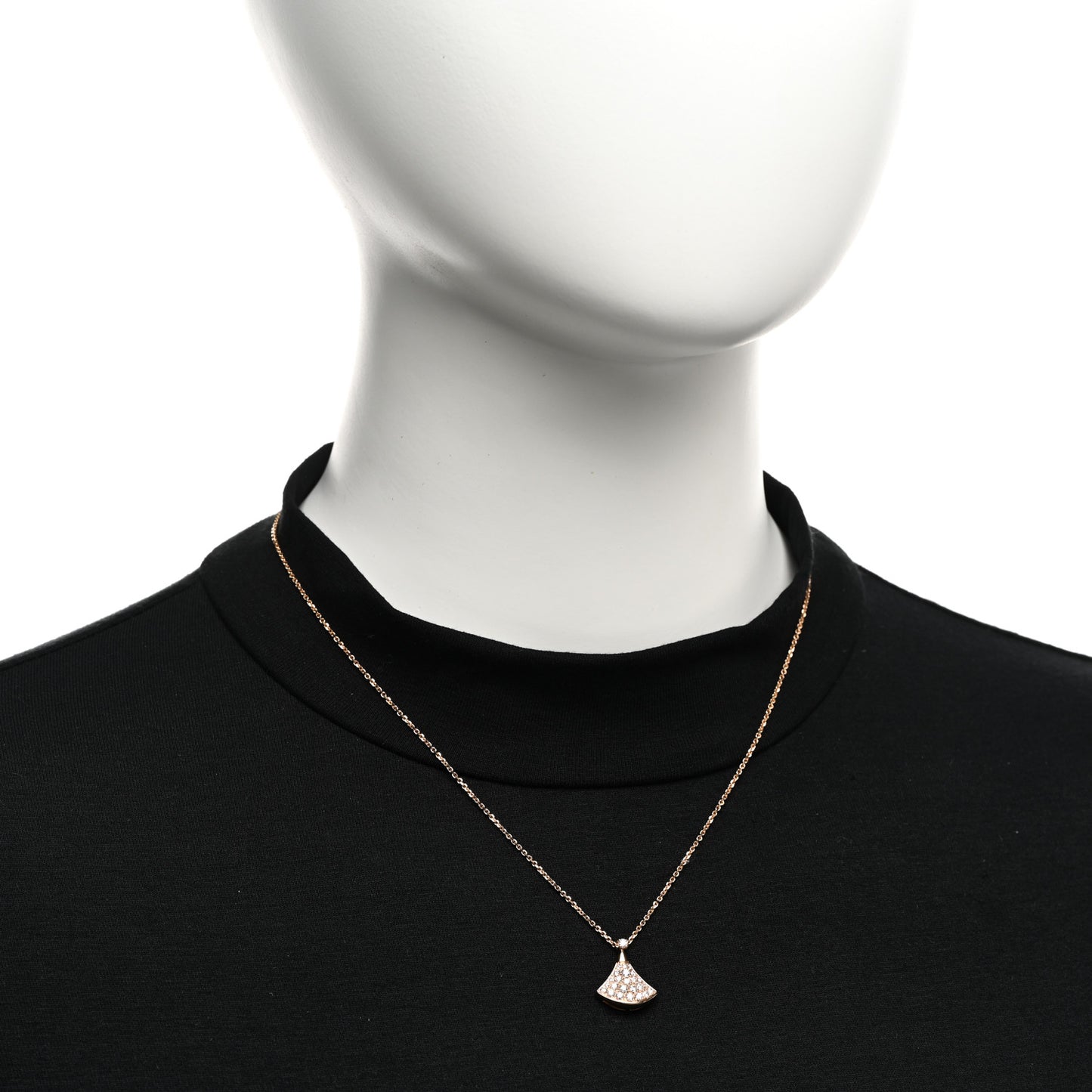 18K Rose Gold Diamond Divas' Dream Pave Pendant Necklace