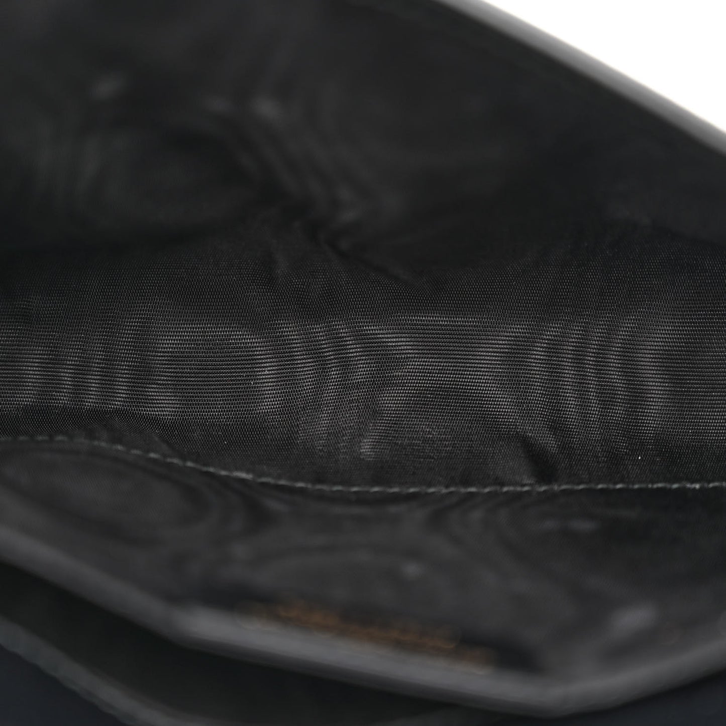 Hammered Calfskin Mini Miss Vara Bow Chain Bag Black