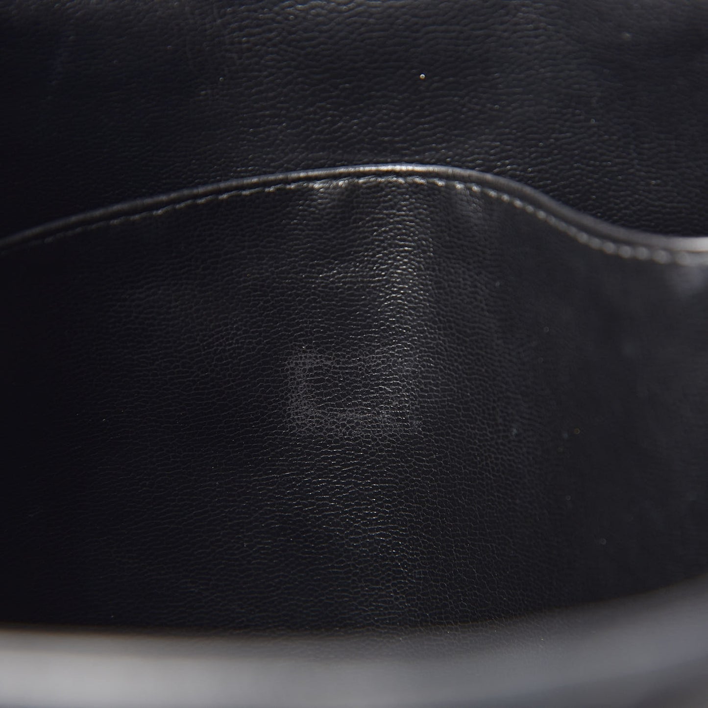 Lambskin Quilted Shoulder Bag Black