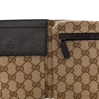 Gucci GG Monogram Double Pocket Belt Bag Dark Brown 8 of 13