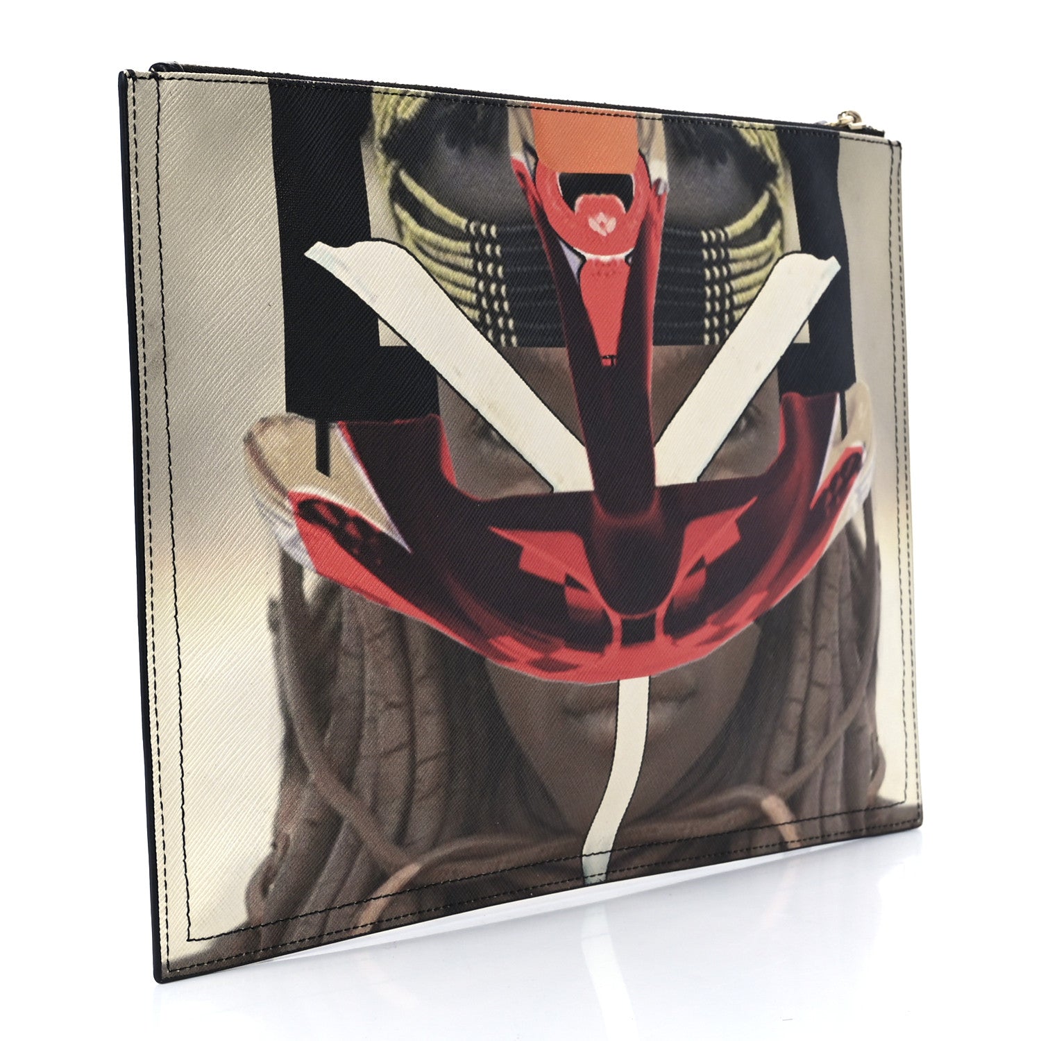 Givenchy Coated Canvas Tribal Girl Print Large Antigona Pouch 2 of 11