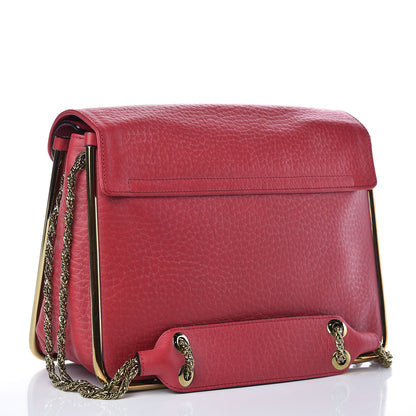 Chloe Grained Calfskin Medium Sally Flap Bag Red 3 of 12