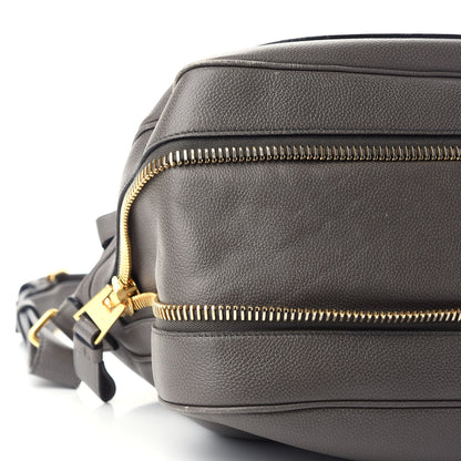 Tom Ford Pebbled Calfskin Large Jennifer Graphite 8 of 9