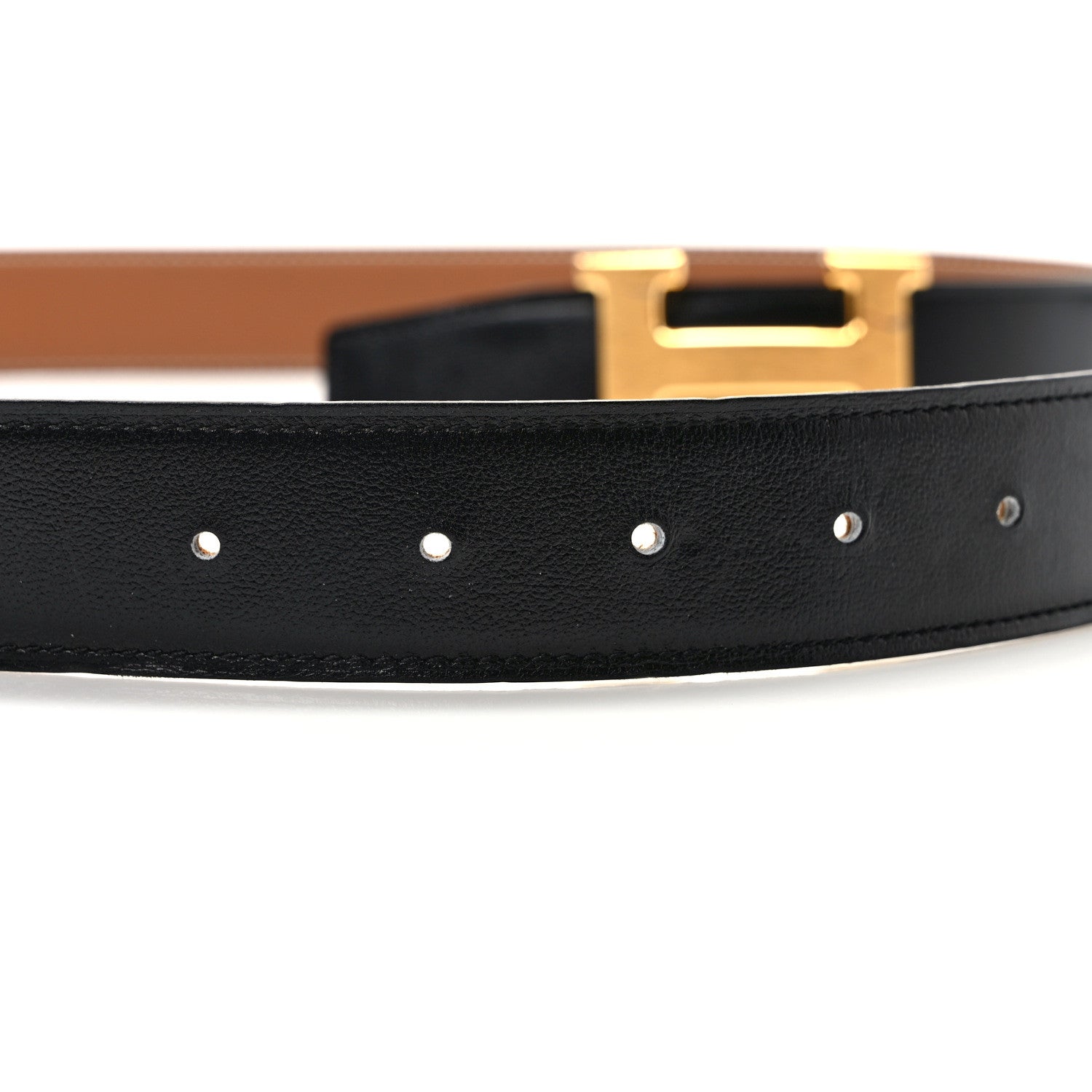 Hermes Box Togo 32mm H Belt 100 40 Black Gold 5 of 7