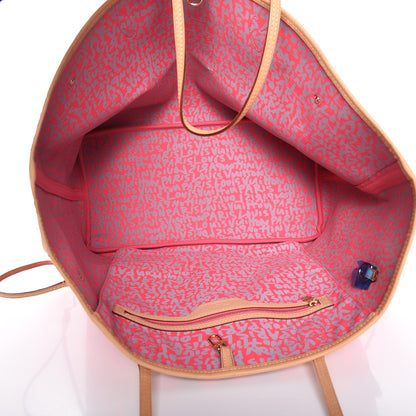 Louis Vuitton Monogram Graffiti Neverfull GM Fuchsia 5 of 8
