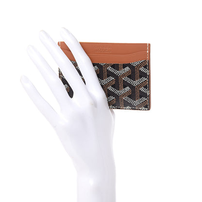 Goyard Goyardine Saint Sulpice Card Holder Black Gold 2 of 5