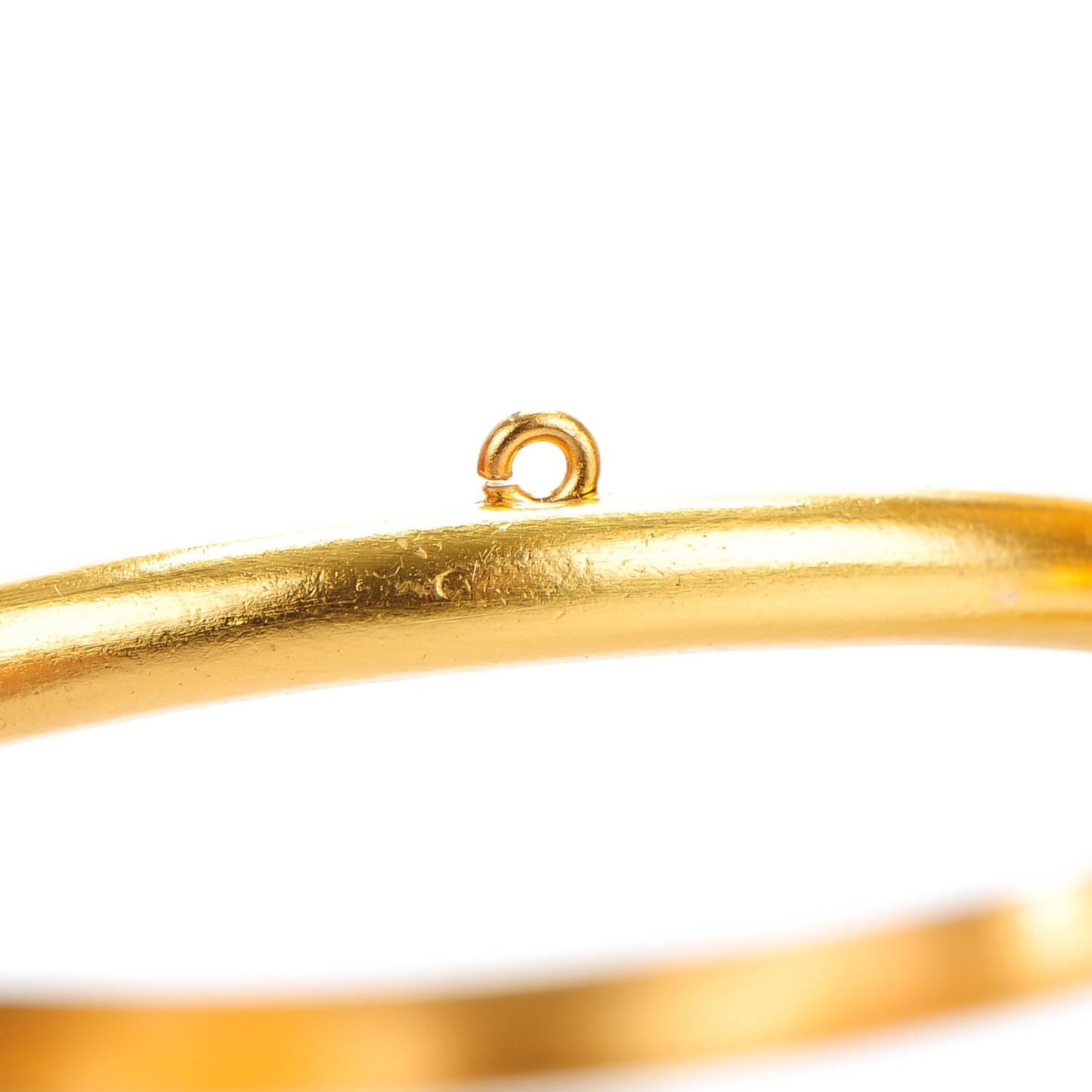 Pearl Crystal Large Palm Tree Cuff Gold