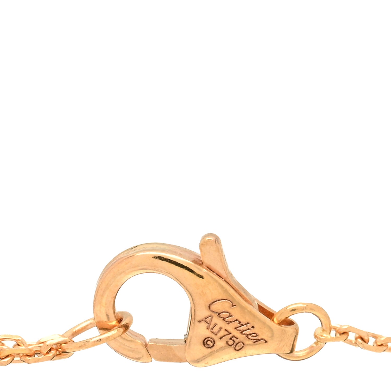Cartier 18K Pink Yellow White Gold Pink Sapphire Trinity Bracelet 3 of 3