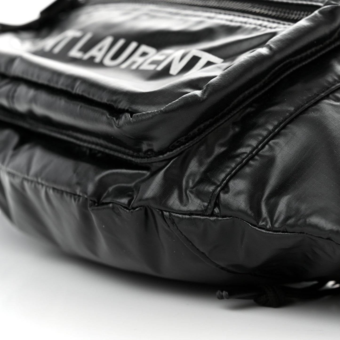 Nylon Logo Ripstop Body Belt Bag Black