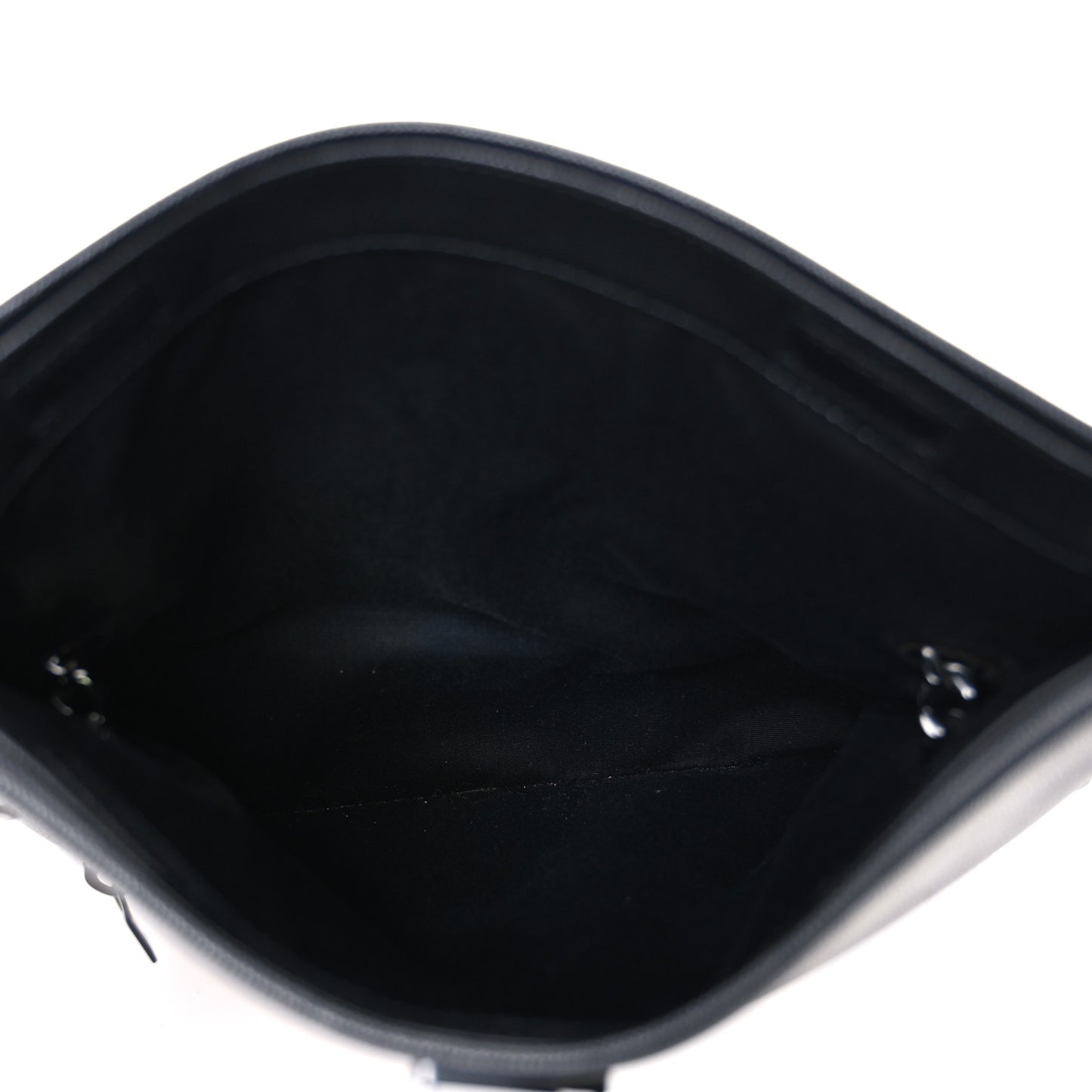 Grain De Poudre Medium West Hollywood Monogram Fold-Over Black