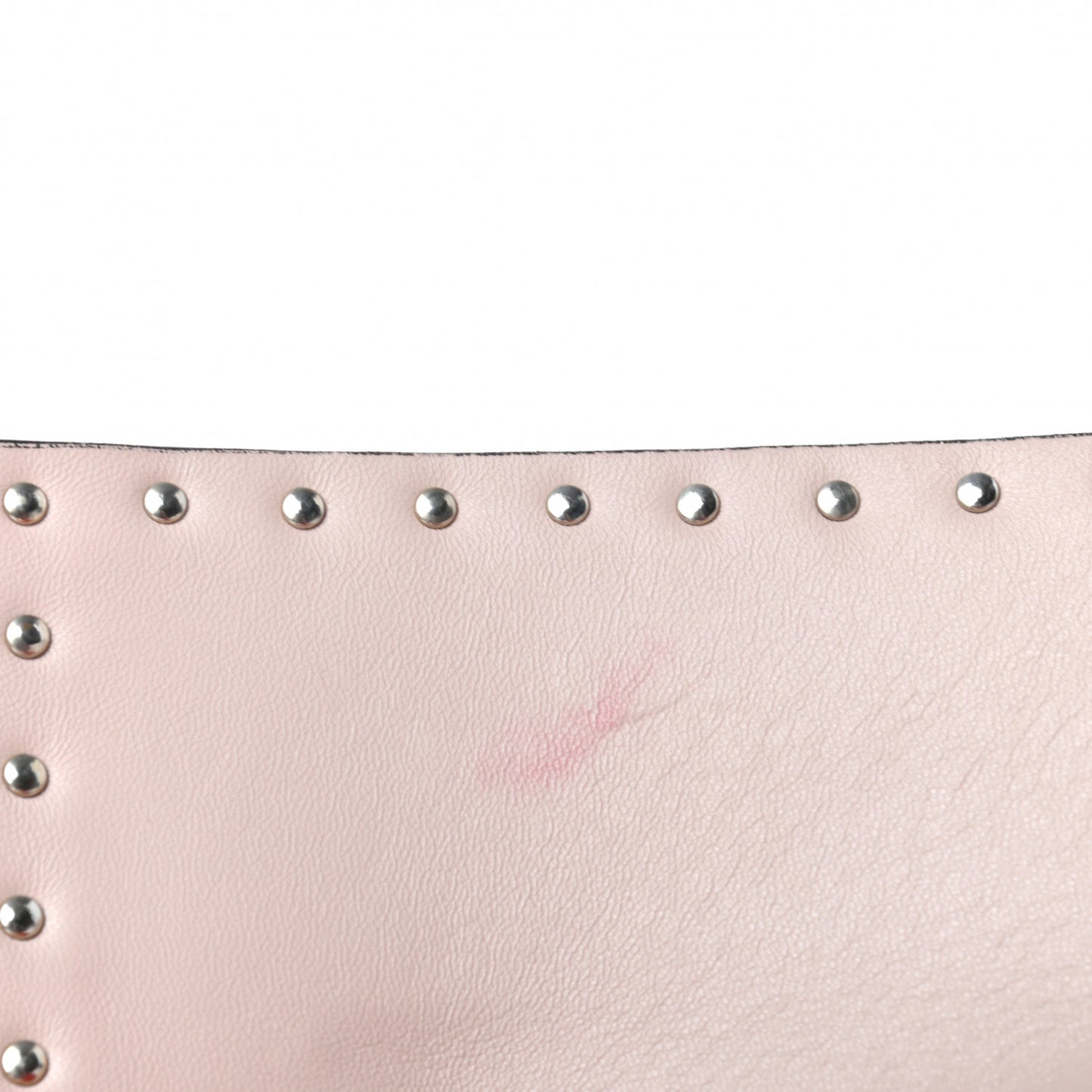 Nappa Rockstud Wristlet Clutch Rosso Valentino