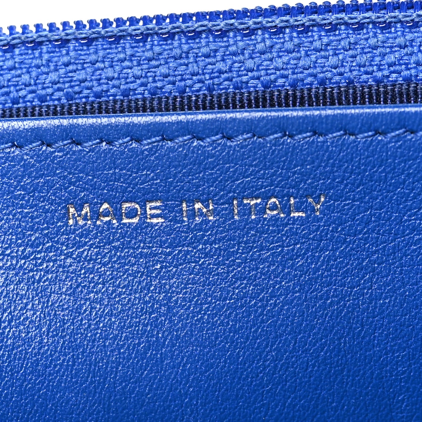 Patent Quilted Wallet On Chain WOC Dark Blue