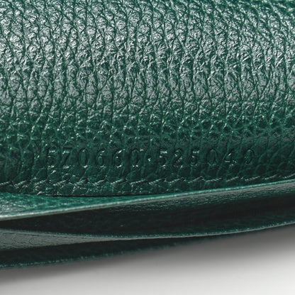 Gucci Grainy Calfskin Zumi Chain Card Case Wallet Vintage Green 8 of 8