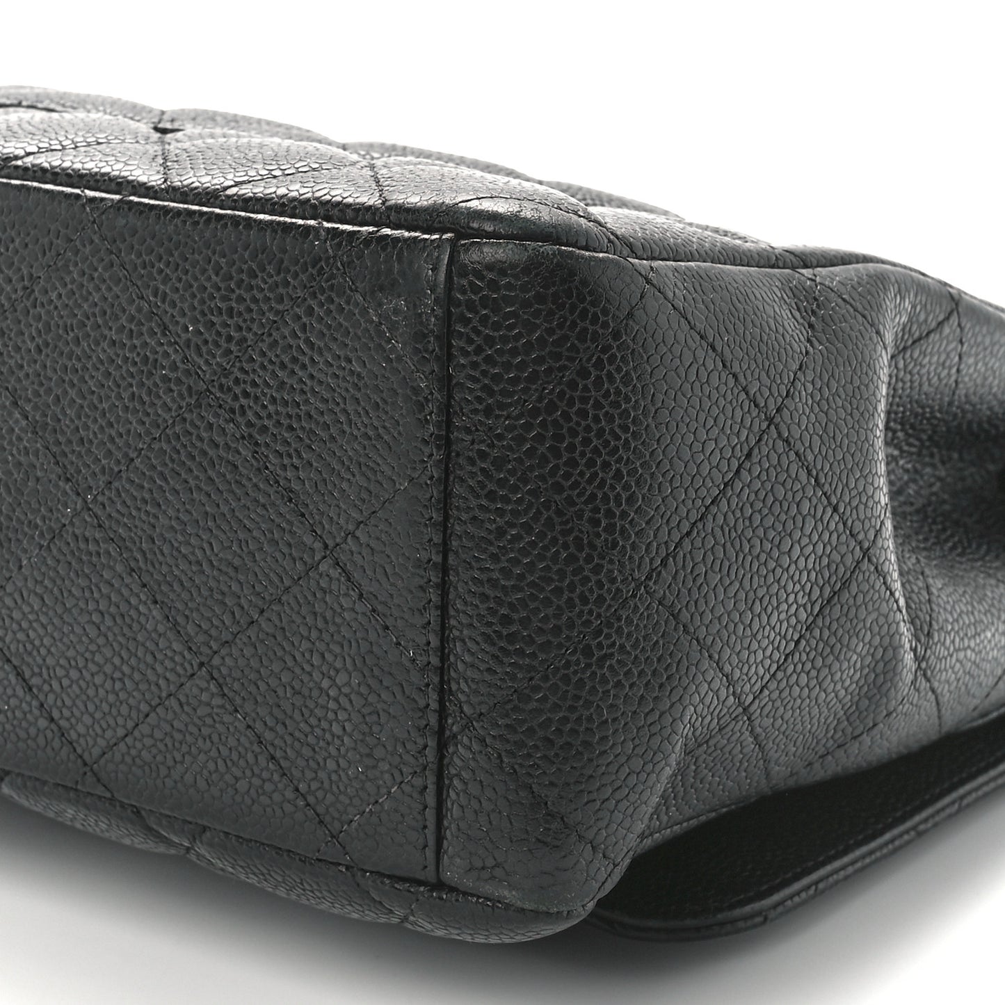 Caviar Quilted Maxi Double Flap Black
