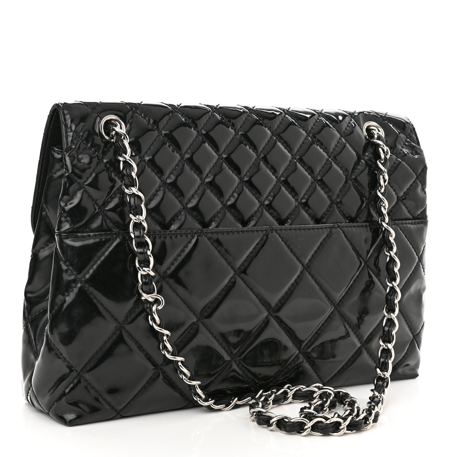 Chanel Vinyl Quilted In the Business Flap Bag Black 3 of 11